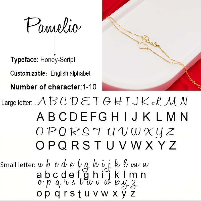 Personalized Double Chain Name Bracelet for Women & Men, Custom Engraved